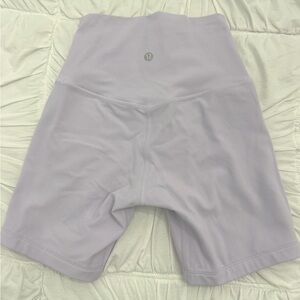 lululemon 6 inch biker shorts in lilac purple size 2